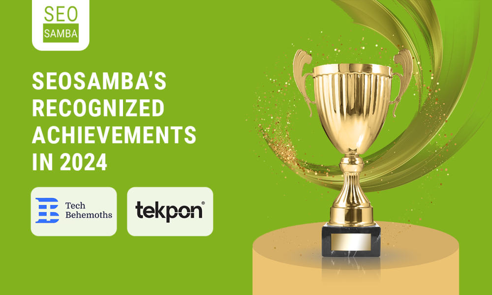 SeoSamba Recognized as Top Marketing Automation Tool by Tekpon and Win TechBehemoths Awards of the Year in WordPress Services, SEO, and Web Design