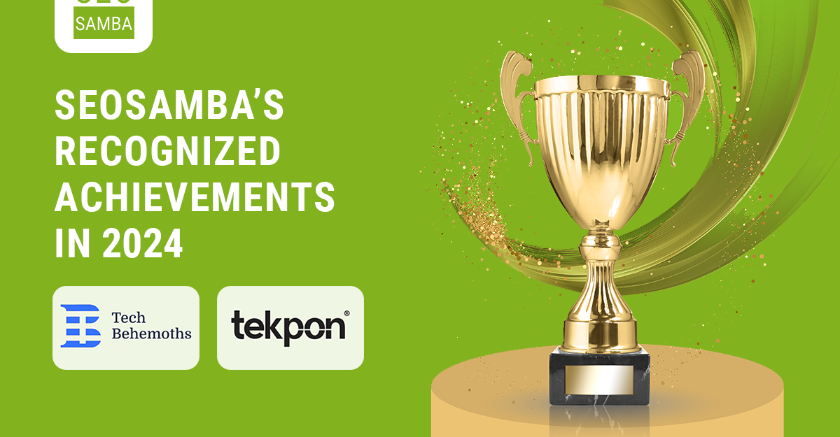 SeoSamba Recognized as Top Marketing Automation Tool by Tekpon and Win TechBehemoths Awards of the Year in WordPress Services, SEO, and Web Design